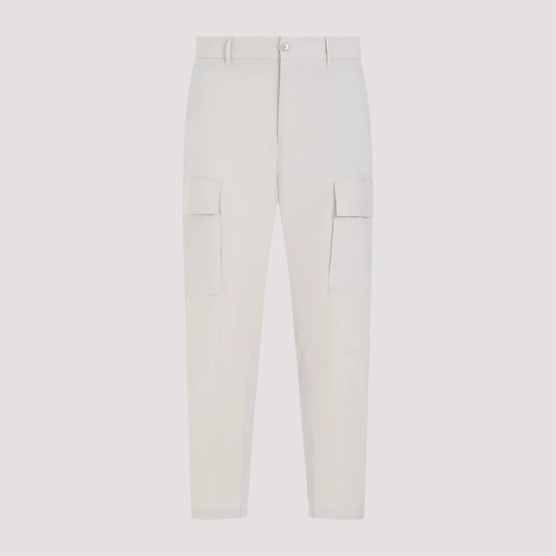 Cargo Beige Cotton Trousers