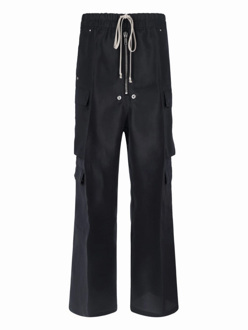 Cargobelas" Straight-Leg Pants  Black