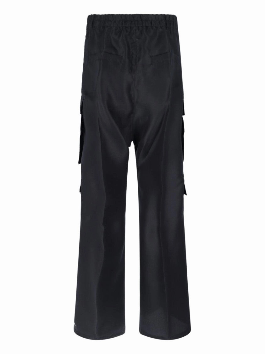Cargobelas" Straight-Leg Pants  Black