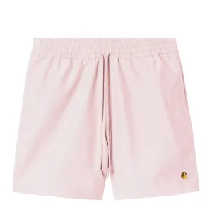 Carhartt WIP Chase Swim Trunks Dusky Pink / Gold mens shorts outlet store