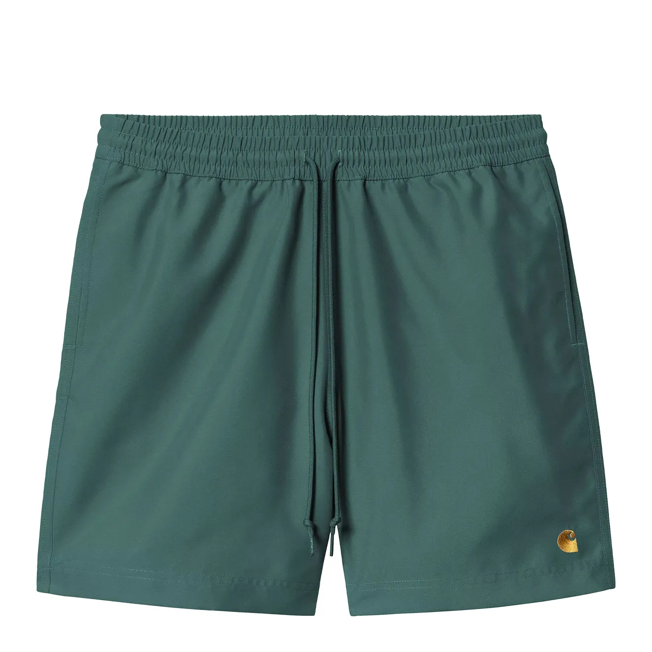 Carhartt WIP Chase Swim Trunks Rainforest / Gold mens shorts outlet store