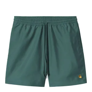 Carhartt WIP Chase Swim Trunks Rainforest / Gold mens shorts outlet store