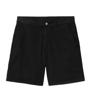 Carhartt WIP Drewe Short Black Rinsed mens shorts outlet store