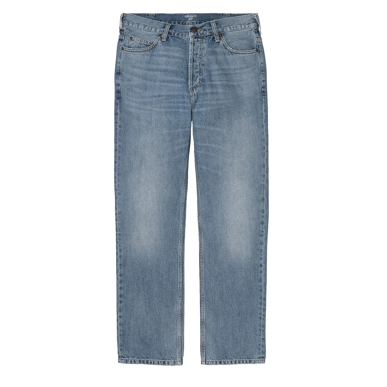 Carhartt WIP Marlow Pant Blue Worn Bleached Regular Leg mens joggers promo code
