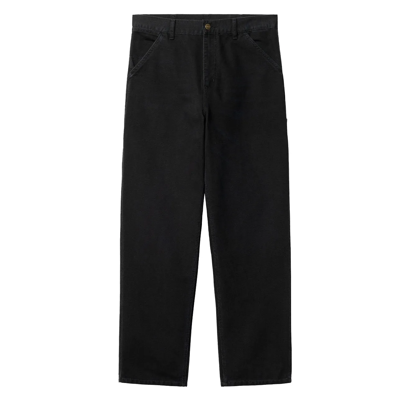 Carhartt WIP Single Knee Pant Black Aged Canvas mens joggers promo code