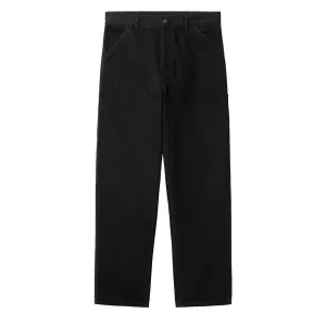 Carhartt WIP Single Knee Pant Black Aged Canvas mens joggers promo code