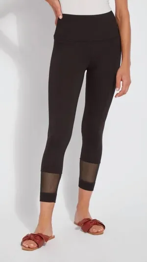 Carob Crop Legging In Black Activewear Womens - fitness leggings online