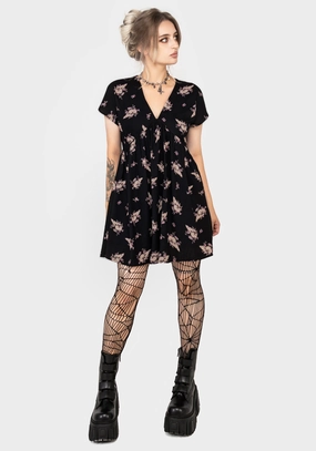 Carrion V-Neck Mini Smock Dress Dresses Womens - summer dresses discount