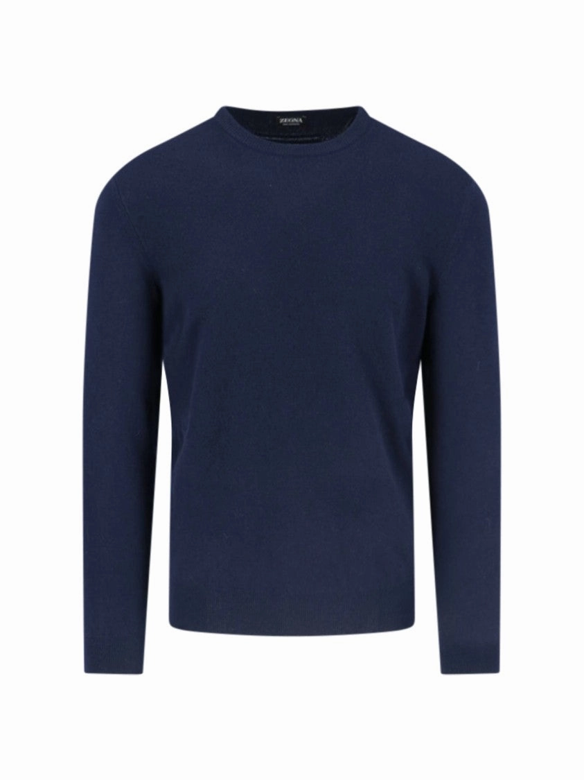 Cashmere Sweater Blue Navy Shades designer sweaters outlet