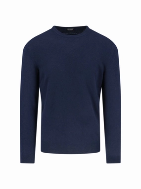 Cashmere Sweater Blue Navy Shades designer sweaters outlet