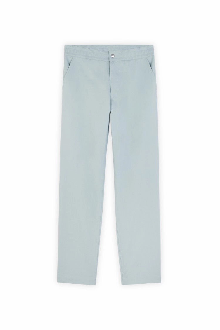 Casual Cotton Trousers With Elasticated Waistband