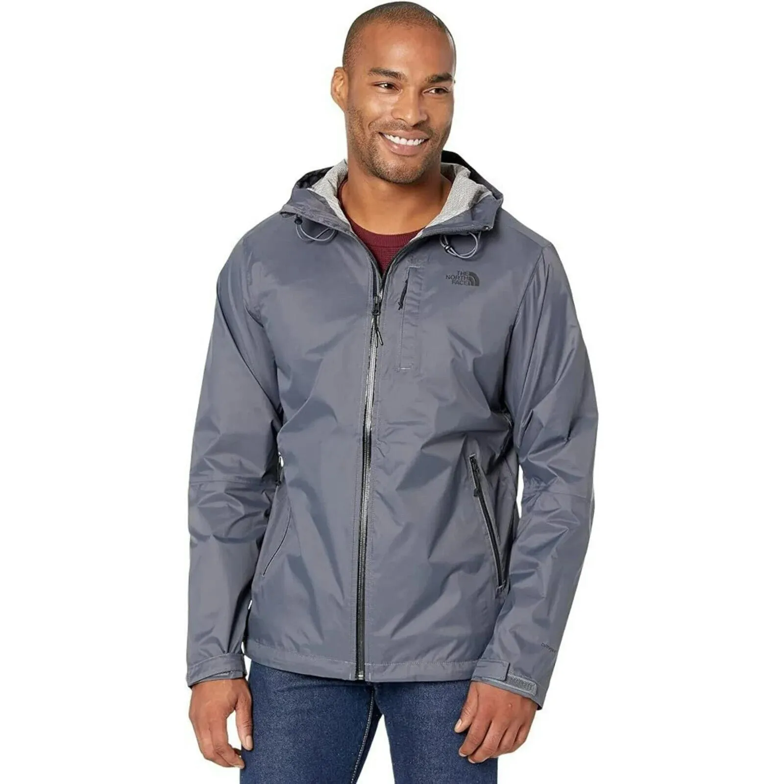 Champion Alta Vista Rain Jacket Men's XL Vanadis Grey Full Zip Hooded ERK759