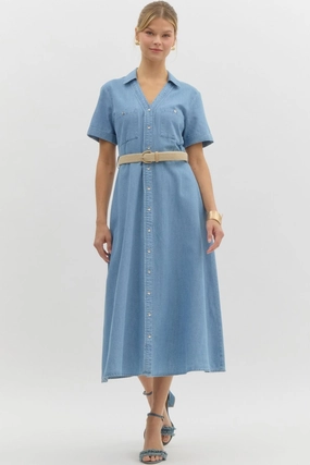 Charlotte Day Dress - Light Blue summer dresses best deals