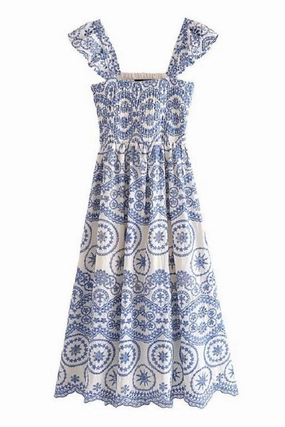 Chatham Eyelet Midi Dress maxi dresses clearance