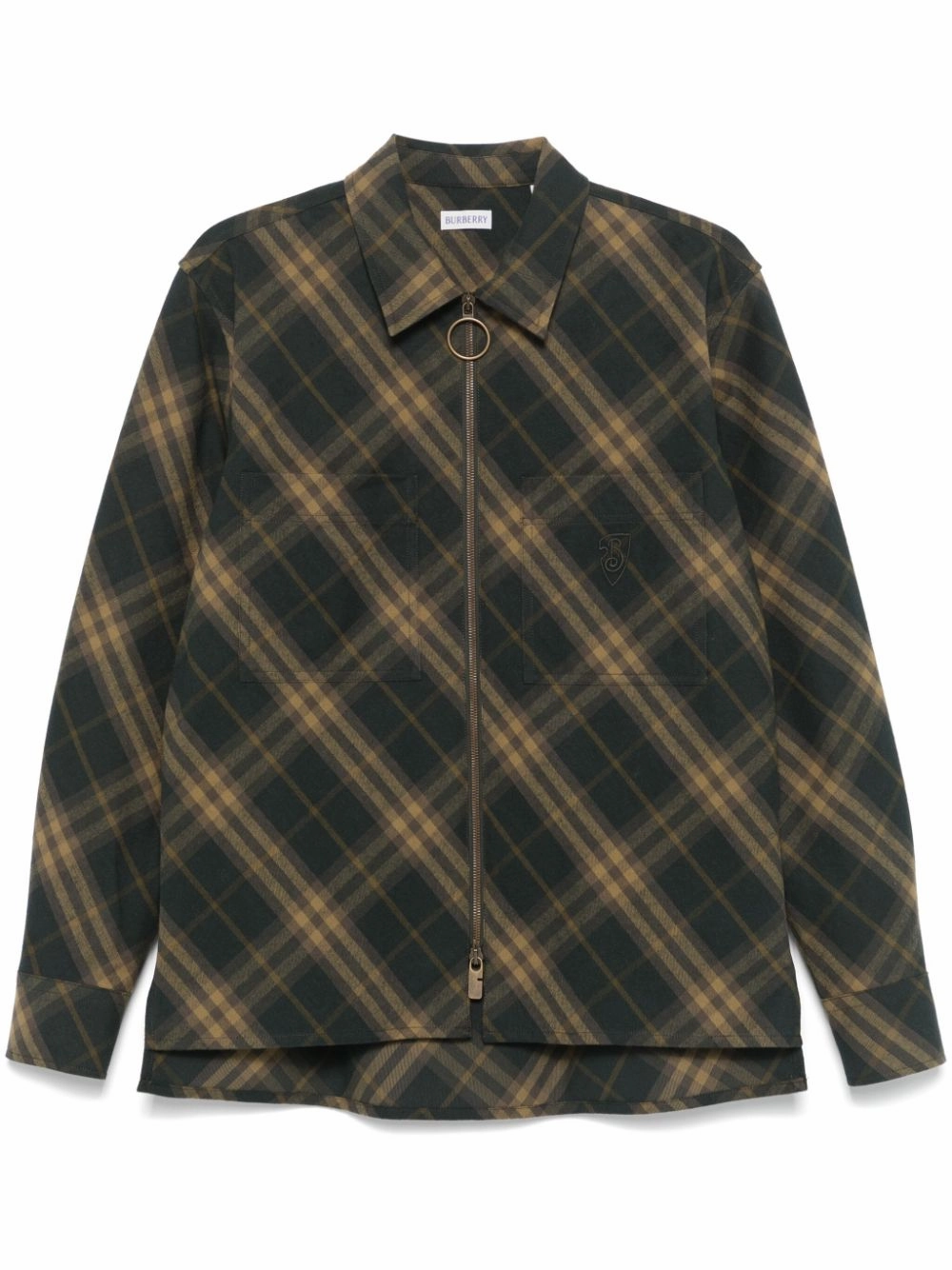Checked Overshirt mens polos clearance