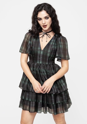 Checkmate Layered Organza Mini Dress Dresses Womens - summer dresses discount