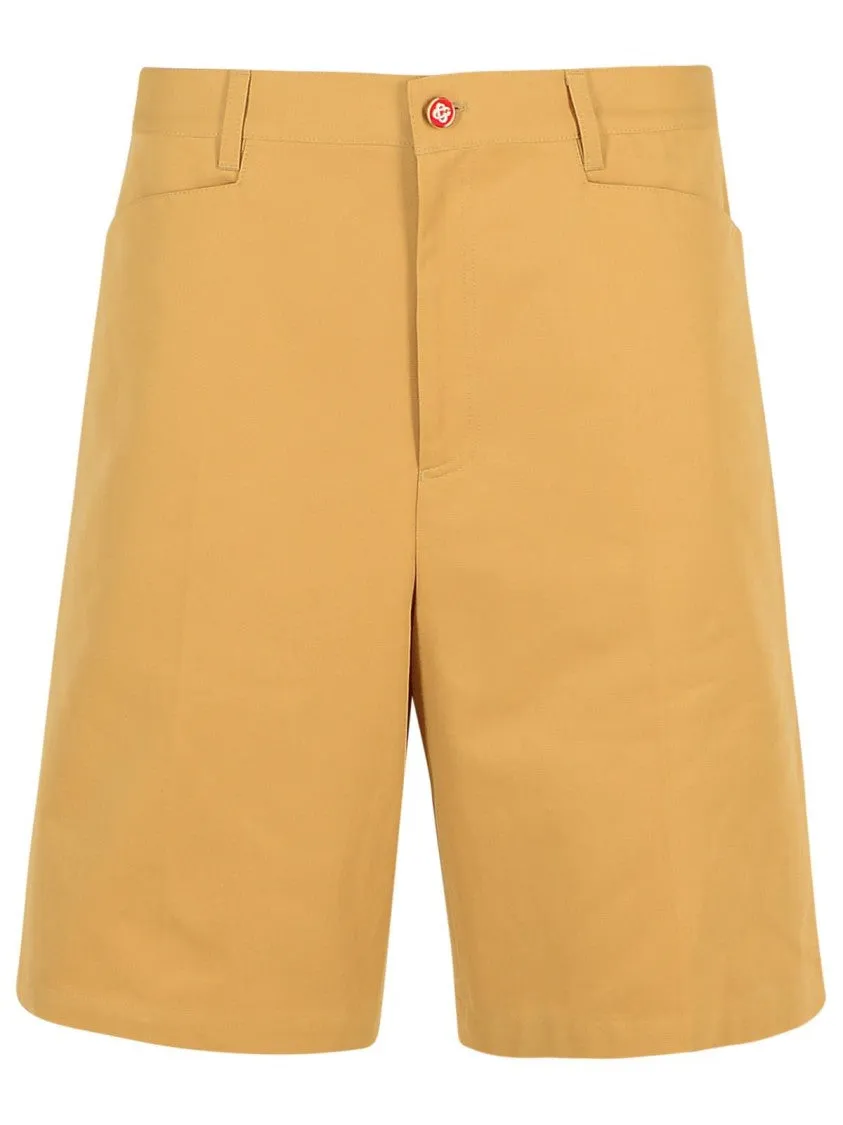 Chicano' Beige Cotton Bermuda Shorts