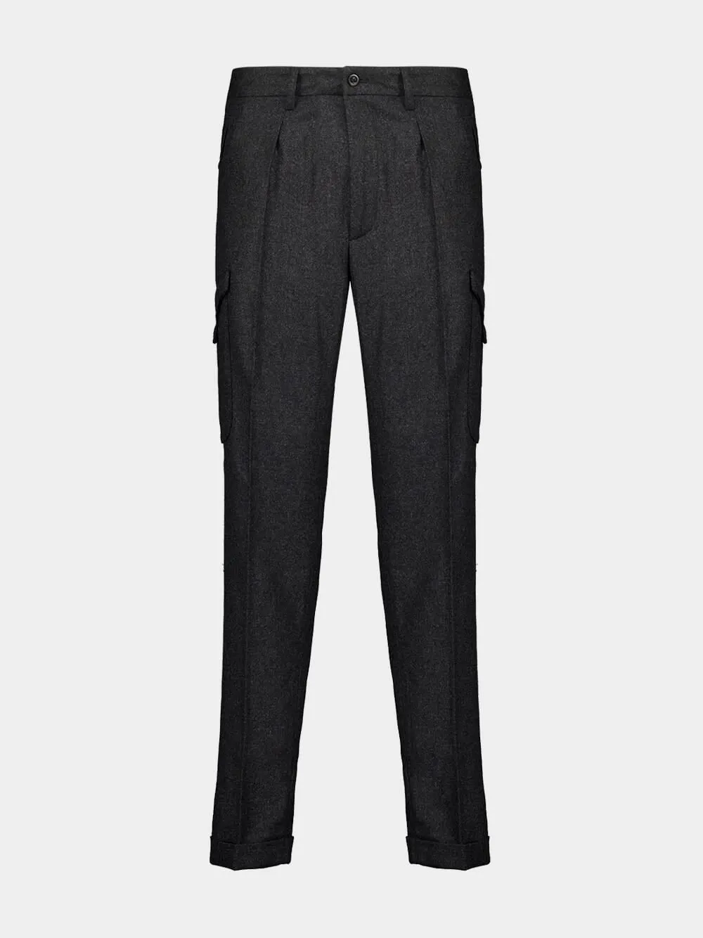 Classic Fit Virgin Wool Cargo Trousers Bottoms Mens - cheap mens shorts online