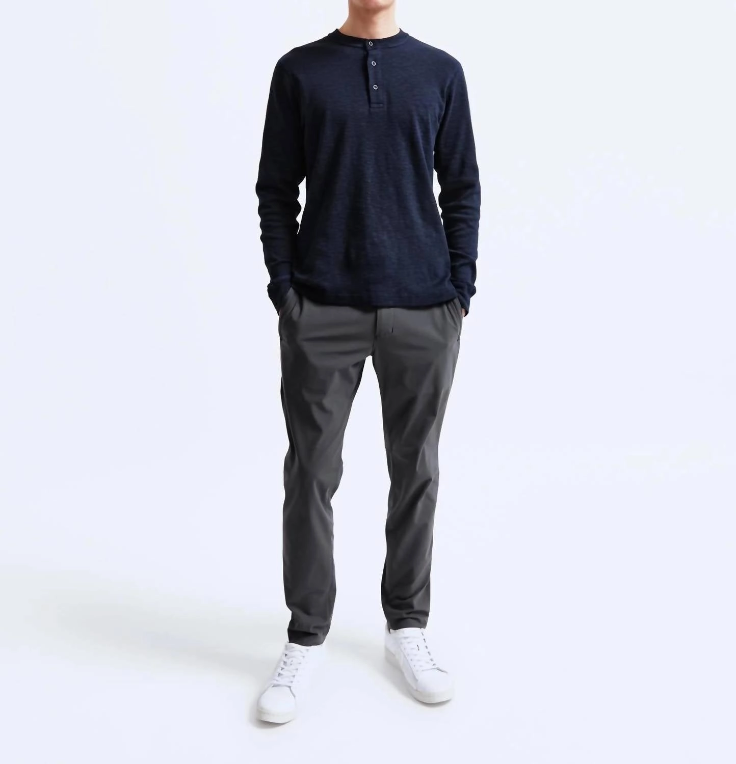 Coaches Pant In Charcoal
