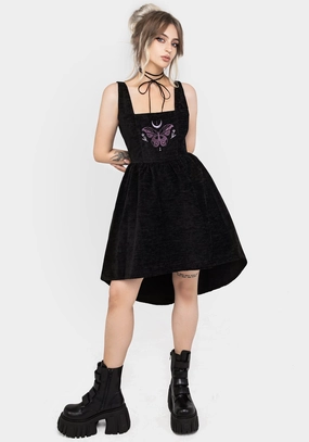 Cocoon Butterfly Embroidered Mini Dress Dresses Womens - summer dresses discount