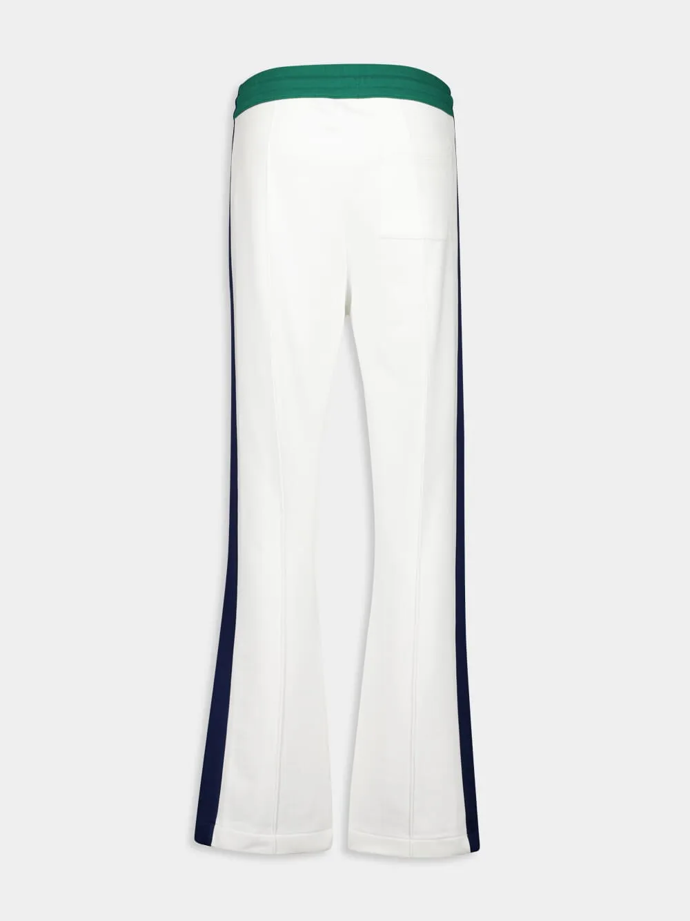 Color-block Pintuck Jogger Trousers