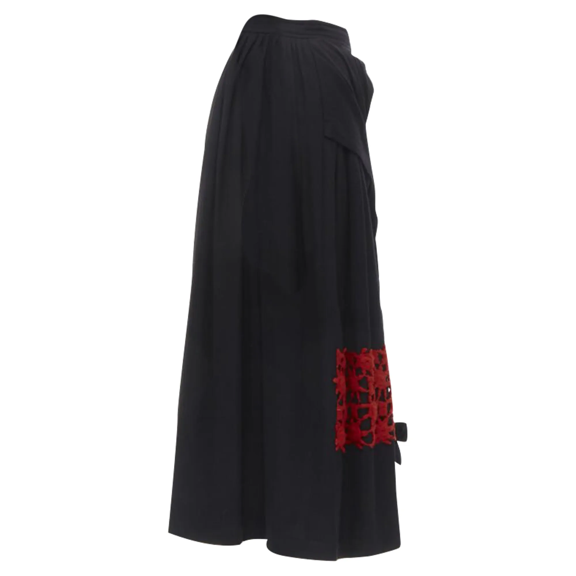 Comme Des Garcons braid embroidery skirt