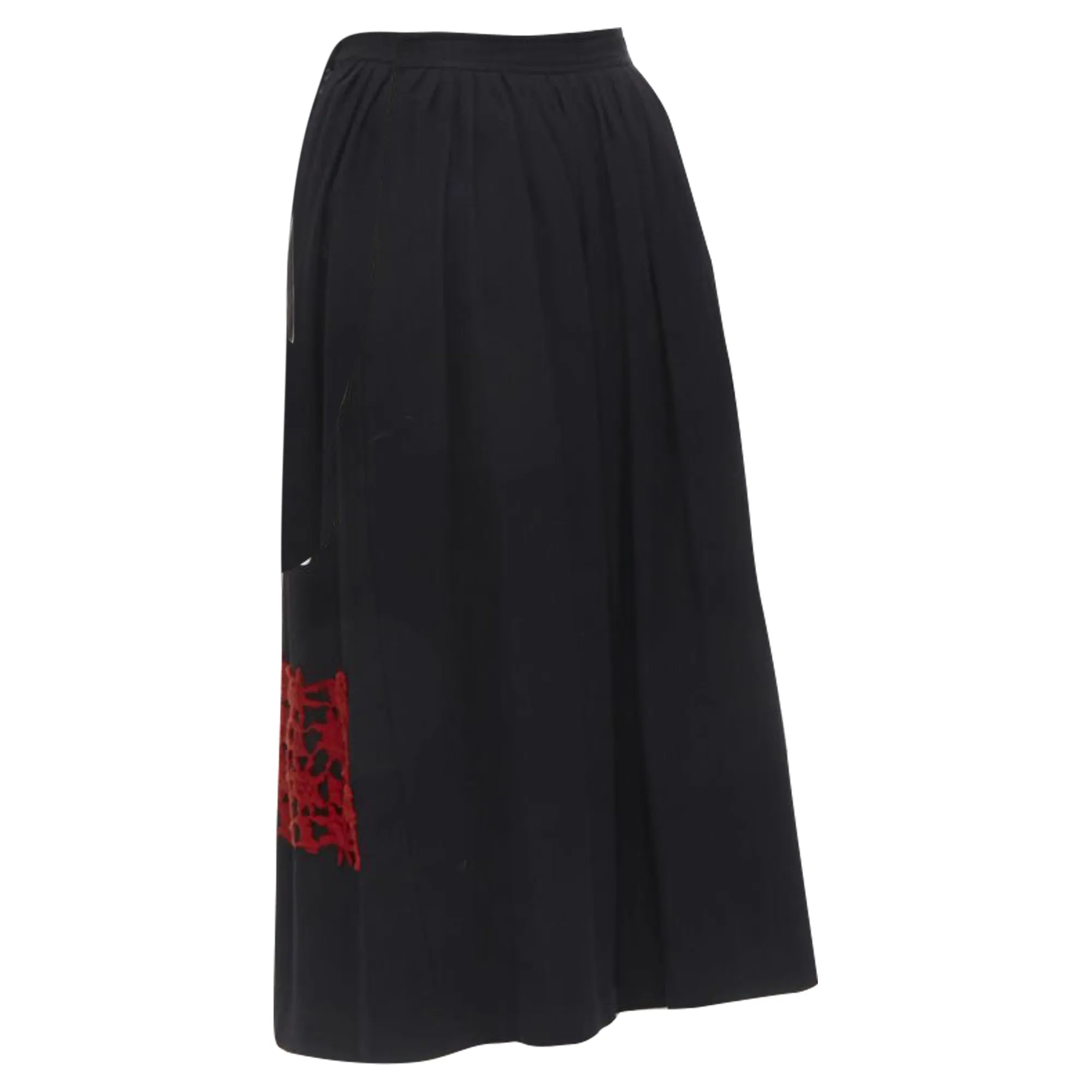 Comme Des Garcons braid embroidery skirt