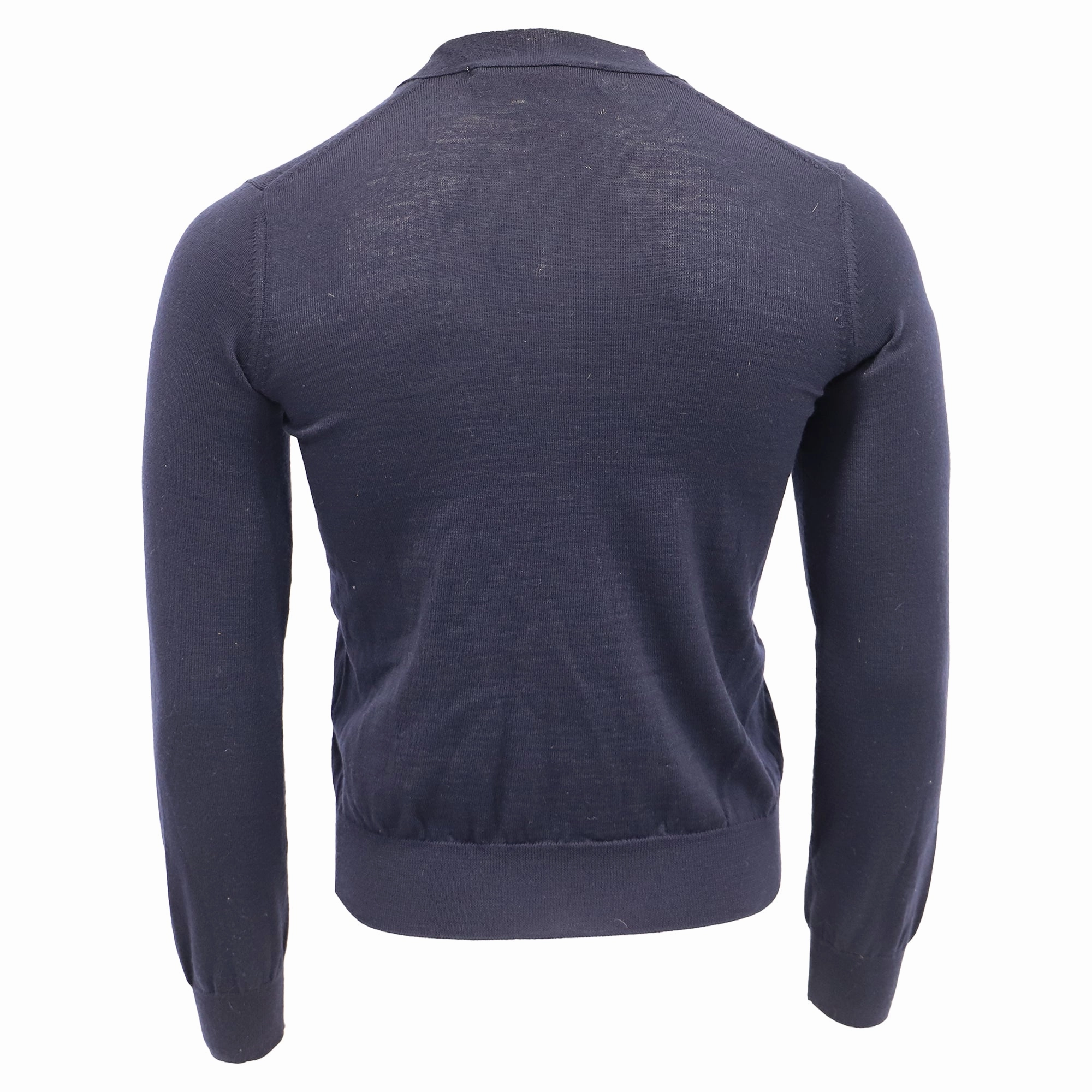Comme Des Gar?ons Mini Heart Cardigan in Navy Blue Cotton