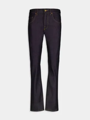Contrast-Stitch Tapered Jeans Bottoms Mens - cheap mens shorts online