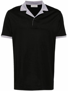Contrast-Trim Cotton Polo Shirt discount mens shirts