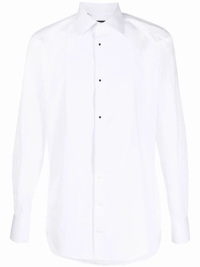 Contrasting Tuxedo Shirt mens polos clearance