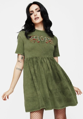 Copia Embroidered Cotton Jersey Skater Dress Dresses Womens - wedding guest outfits