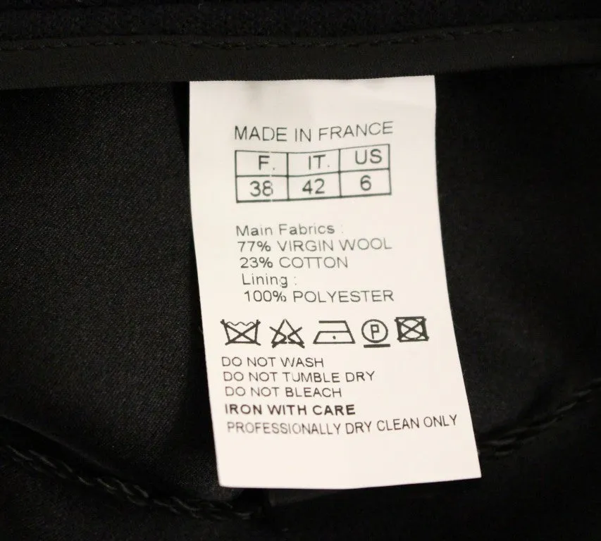 Corrado De Biase  Metal Buttons Cotto Wool Women's Skirt