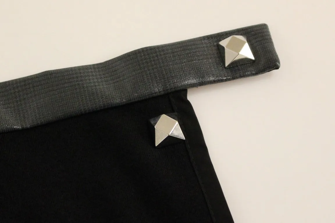 Corrado De Biase  Metal Buttons Cotto Wool Women's Skirt