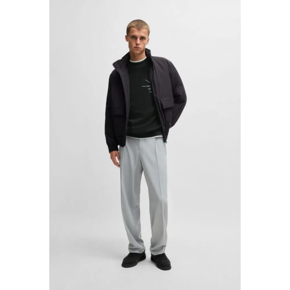 Cotton-terry relaxed-fit sweatshirt with seasonal prints
