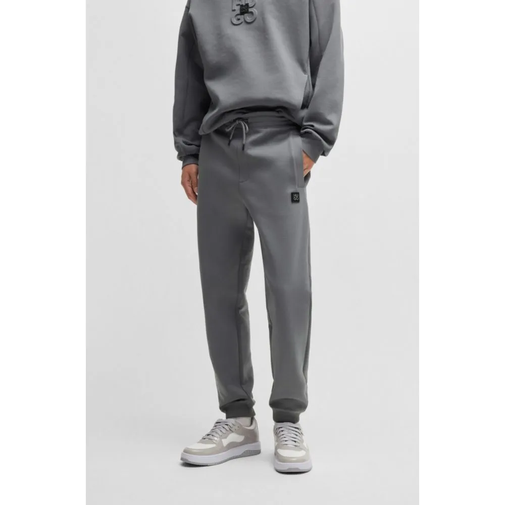 Cotton tracksuit bottoms with stacked logo