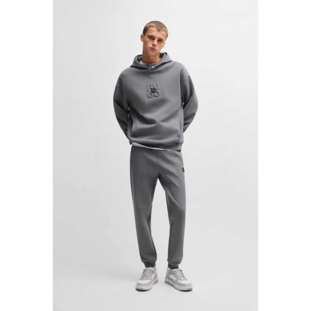 Cotton tracksuit bottoms with stacked logo