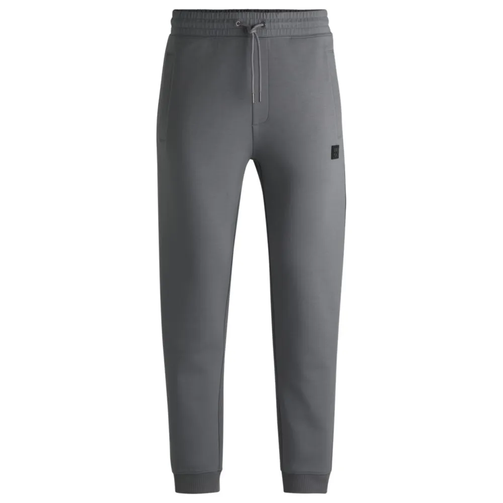 Cotton tracksuit bottoms with stacked logo