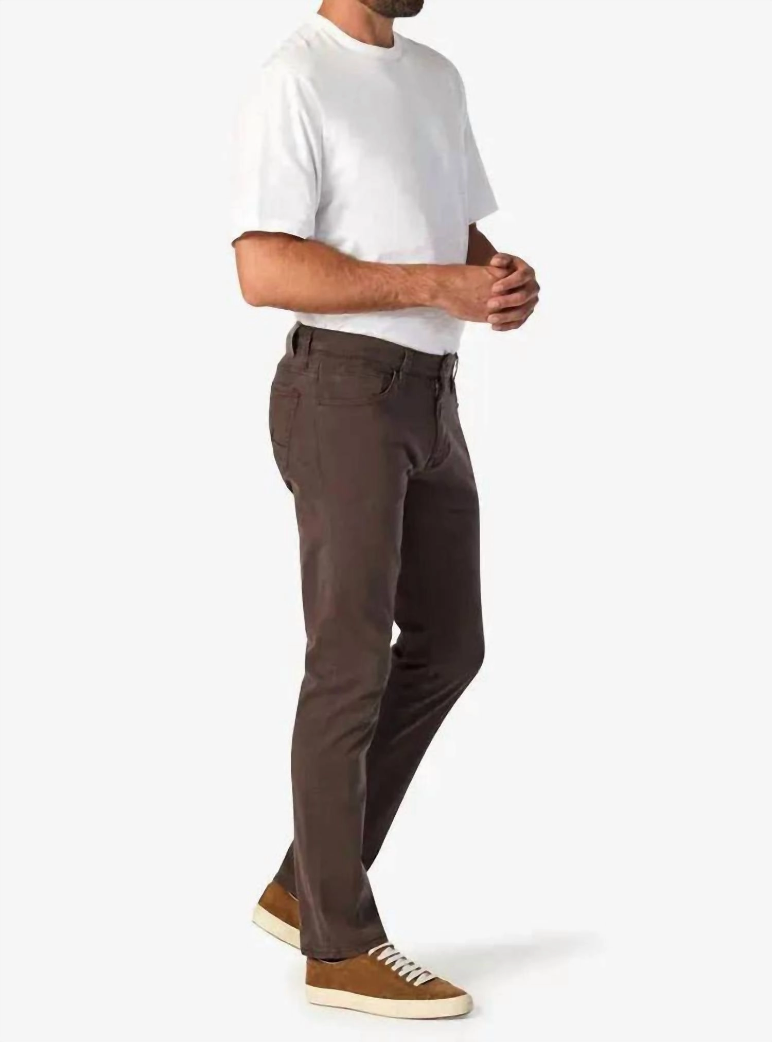 Courage Straight Leg Pants In Fudge Twill