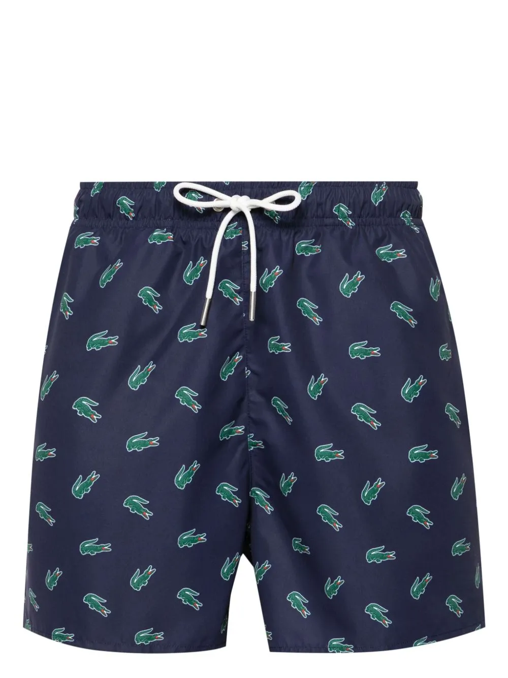 Crocodile-Print Drawstring Swim Shorts cheap mens pants online