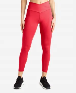 Crossover Waist 7/8 Leggings In Cayenne Activewear Womens - yoga pants clearance