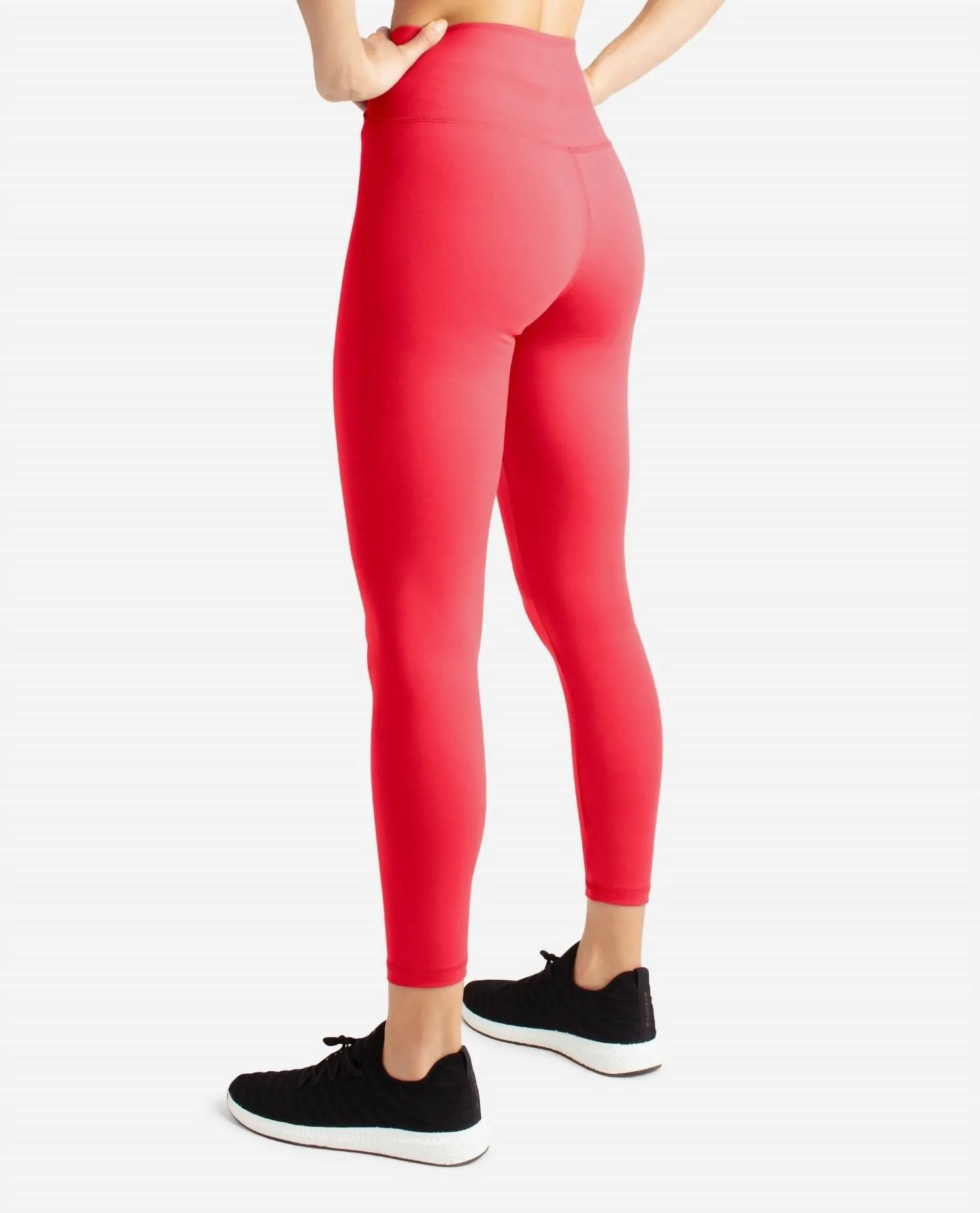 Crossover Waist 7/8 Leggings In Cayenne
