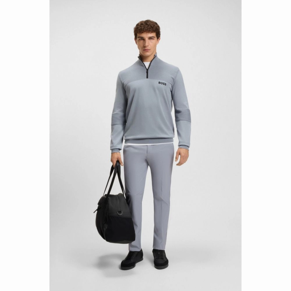 Cuffed pants in water-repellent four-way-stretch twill