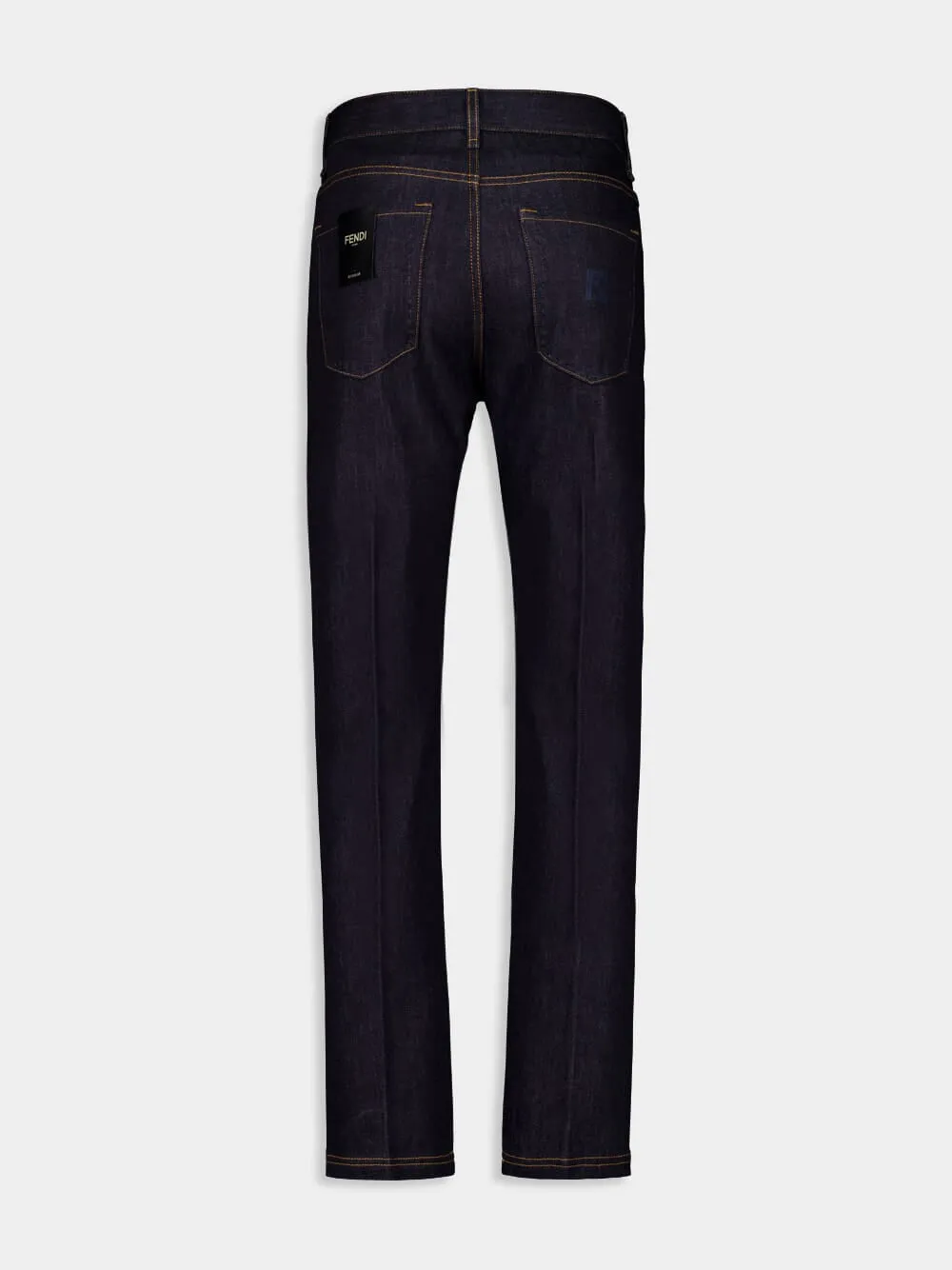 Dark Blue Selleria Straight-Leg Jeans