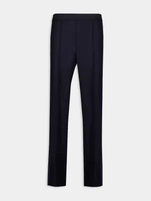 Dark Blue Wool Twill Pant Bottoms Mens - cheap mens shorts online