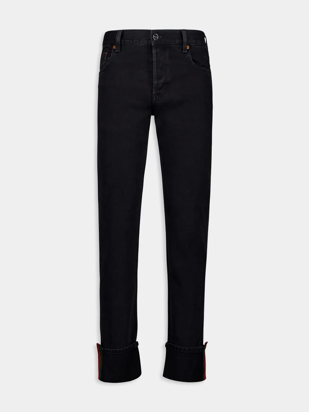 Dark Grey Denim pant with Web Bottoms Mens - cheap mens shorts online
