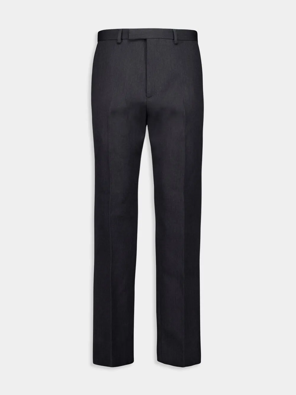 Dark Grey Wool Pants with Crease Detail Bottoms Mens - cheap mens shorts online