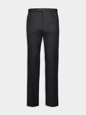 Dark Grey Wool Pants with Crease Detail Bottoms Mens - cheap mens shorts online