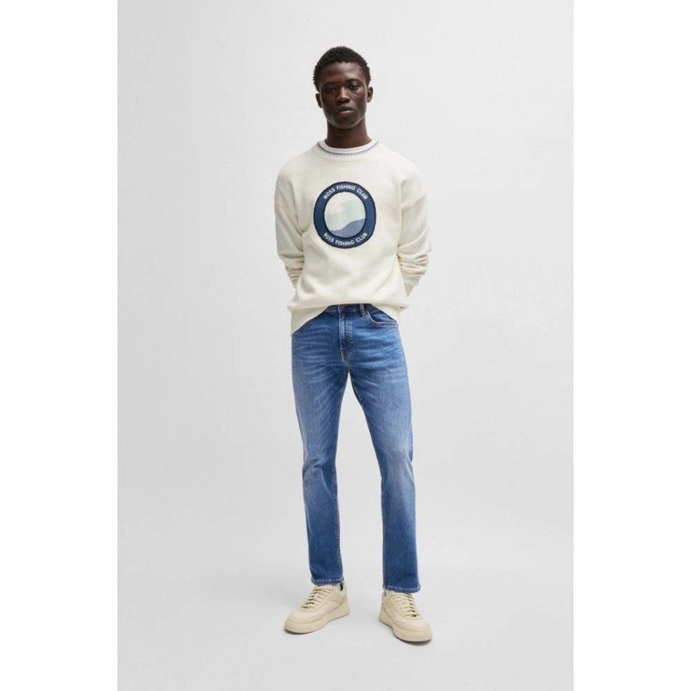Delaware slim-fit jeans in blue soft-motion denim