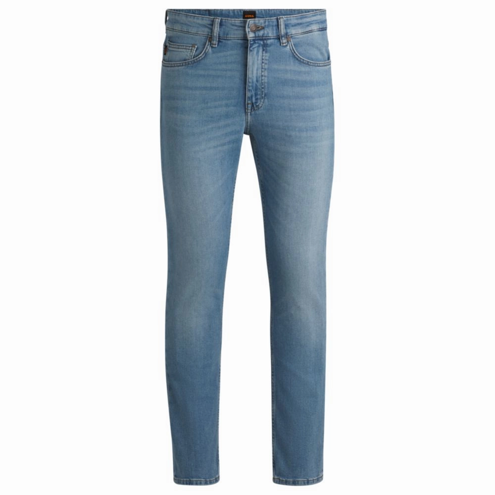 Delaware Slim-fit jeans in bright-blue comfort-stretch denim